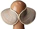 San Diego Hat Company Signature Women's Ultrabraid Large Brim Visor with Ribbon Binding & Sweatband, Sun Hats for Women