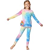 WELAKEN Girls Warm Thermal Underwear Set Kids Winter Base Layer Long Johns Sets for Cold weather/skiing