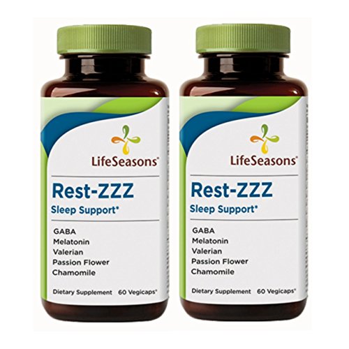 LifeSeasons Rest-ZZZ Herbal Melatonin Sleep Support, 60 Vegicaps - 2 Pack LifeSeasons Rest-ZZZ Herbal Melatonin Sleep Support, 60 Vegicaps - 2 Pack
