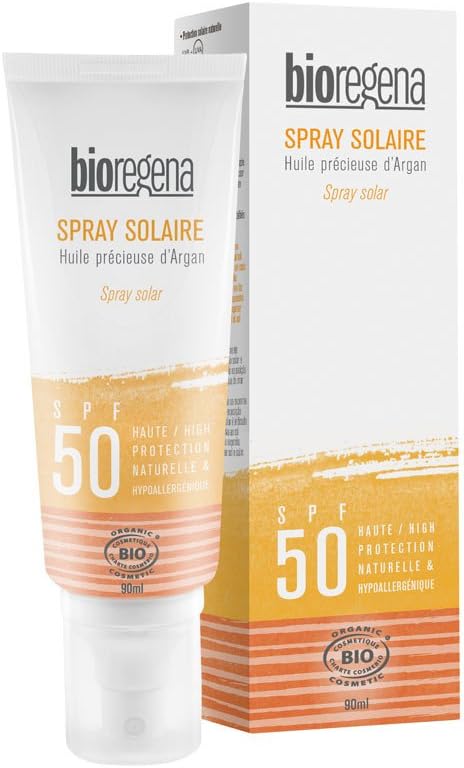 Bioregena Organic Sun Spray SPF 50 90ml, 90 ml (Pack of 1)