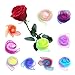 HOOPE 12pcs Dance Scarves Magic Square Juggling Silk Magic Tricks Performance Props Accessories Rhythm Band Scarf 24 by 24 Inches 12 Gradient Color, Great for Play or for Kids Therapy