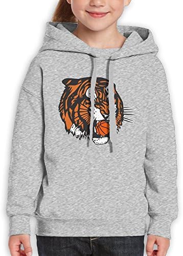 Ijalo Tigers Eating Basketball Hoodie Youth Pullover Hooded Sweatshirt M