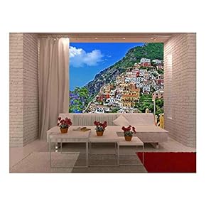Travel in Italy Series - Positano - Removable Wall Mural | Self-Adhesive Large Wallpaper - 66x96 inches