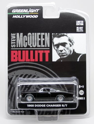 1968 DODGE CHARGER R/T from the movie BULLITT Greenlight Collectibles 1:64 Scale * Hollywood Series 3 * Die Cast Vehicle