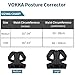 VOKKA Posture Corrector for Men and Women, Spine and Back Support, Providing Pain Relief for Neck, Back, Shoulders, Adjustable and Breathable Back Brace Improves Posture and Provides Back Support M