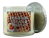 Bath & Body Works Candle 3 Wick 14.5 Ounce Limited Edition 2015 Pumpkin Pecan Waffles
