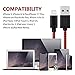 iPhone Charger Xcords 3Pack 10ft Nylon Braided Lightning Cable Fast Charging and Syncing Cord Compatiable with iPhone 8 8P X 7 7P 6 6s 6P 5 5s 5c SE iPad iPod Nano(Redblack)