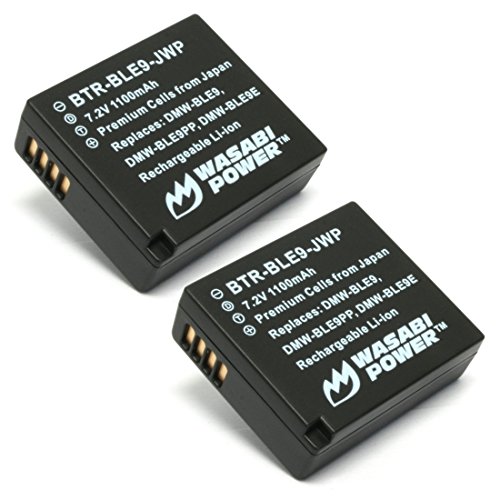 Wasabi Power Battery for Panasonic DMW-BLE9 and DMW-BLG10 (2-Pack)