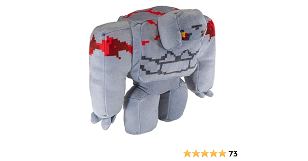 Amazon Com Jinx Minecraft Dungeons Adventure Redstone Golem Stuffed Toy Multi Colored 8 5 Tall X 9 Wide Toys Games