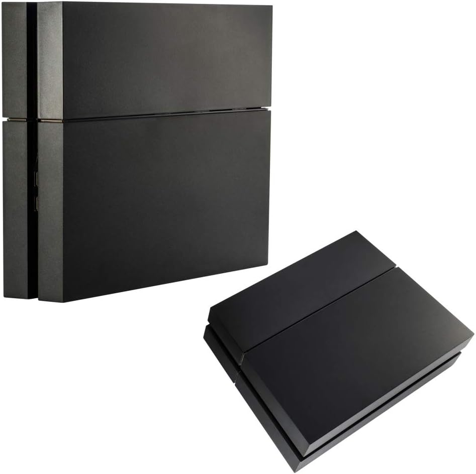 eXtremeRate Funda Externa Carcasa Exterior Cubierta reemplazable Tapa Intercambiable Mate para la Consola del Playstation 4 PS4 Original Negro