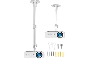 Upgraded Longer Projector Mount, Extending Projector Ceiling Mount with Extendable Length 16-31 in / 40-80 cm Adjustable 360°