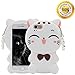 iPhone 7 Case, iPhone 8 Case, iPhone 6/6S Case,Cute 3D Cartoon Silicone Lucky Fortune Kitty Cat Kids Girls Animals Soft Rubber Shockproof Protector Shell Skin for iPhone 6/7/8 - White Bow Tie Cat