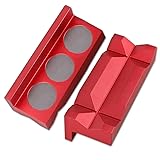 BARTOO Aluminum 4" Vise Jaws Pads, Magnetic
