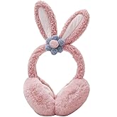 PURFANREE Kids Winter Earmuffs Plush Warm Cute Fox Ear Warmers Earflap Cute Cartoon Earmuff for Boys Girls Baby Toddlers