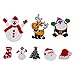 XHAOYEAHX Christmas Magnets Refrigerator Magnet Fridge Magnetic Funny Stickers Home Decor for Refrigerator Office Cabinets Whiteboards Photo, Santa Christmas Decorative Set - 8PCS
