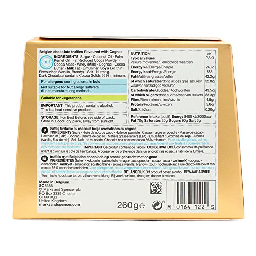 Marks and Spencer Belgian Cognac Truffles | Cocoa Dusted Chocolate Truffles made with Cognac
