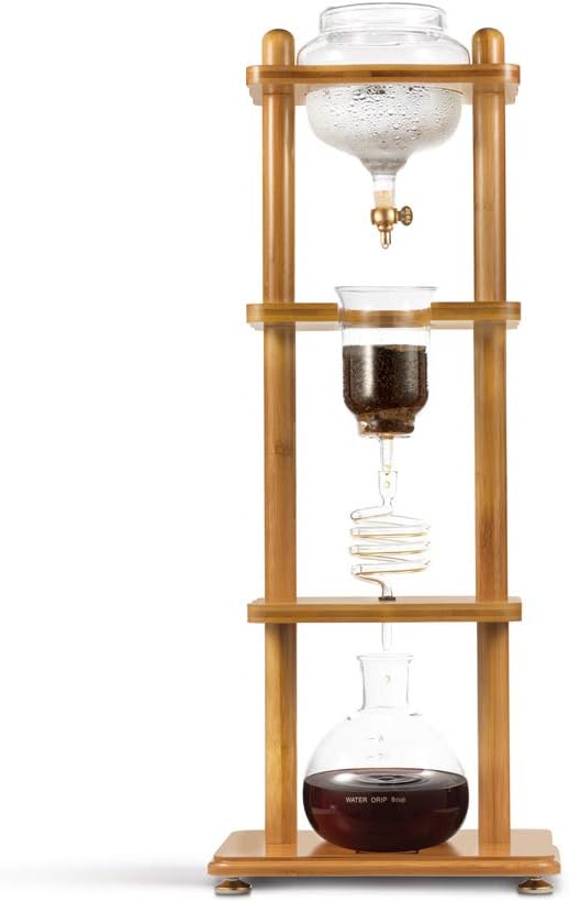 Yama Glass 6-8 Cup Bamboo Straight Frame (32oz)