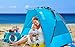 EVOCREST Easy Setup Beach Tent - Large Beach Cabana Sun Shelter with UPF 50+ Protection - Portable & Lightweight