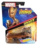 Hot Wheels Character Cars 2018 - Marvel Avengers Infinity War - Groot,Vintage Burgundy Metallic