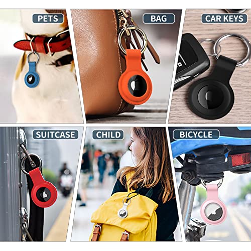 6 Pack Airtag Case for Apple AirTag,Airtag Keychain,Apple Airtag Holder