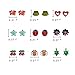 Aganippe 9 Pairs Cute Fruit Animal Stud Earring Sets For Girls kids, hypoallergenic