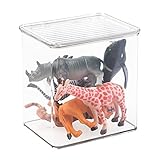 mDesign Kids/Baby Toy Storage Box for Blocks, Play Kitchen Pieces, Costumes - 5.5