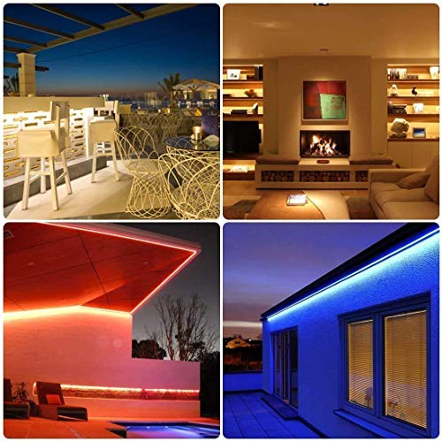 ZHT Led Strip Lights 32.8 Ft 44 Keys IR Remote 300 LEDs Waterproof RGB Light for Bedroom, Dimmable Bright Led Strip Light for Party, Ceiling, Living Room Stairs Bathroom DIY Decoration.