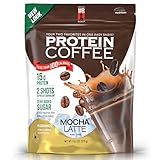 Complete Nutrition | Maine Roast Protein Coffee | Mocha Latte Flavor | 15g Whey Protein | 2 Shots Espresso | 80 Calories | 12.7oz Pouch