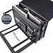 S-ZONE Mens Leather Flapover Briefcase Messenger Bag fit 14 inch Laptop Bag