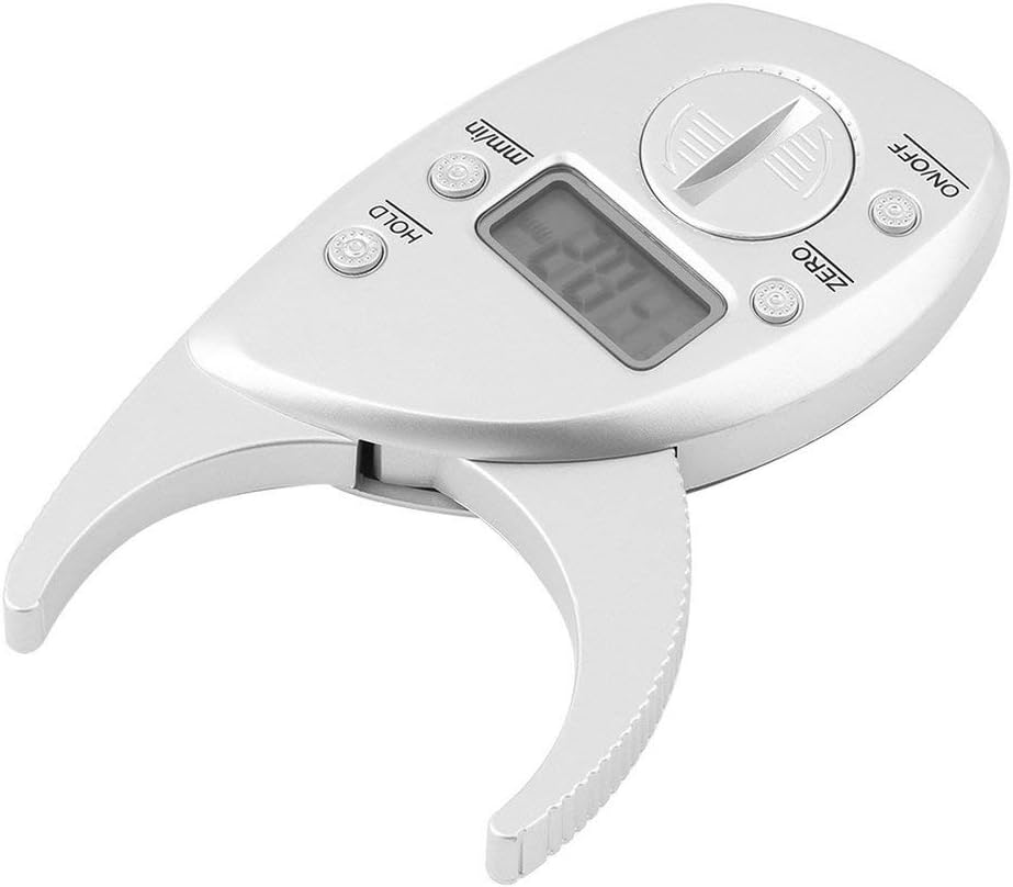 vbncvbfghfgh ABS Plastic Stylish and Lightweight Body Fat Caliper Monitors Electronic Digital Body Fat Analyzer Pack Skin Muscle Tester