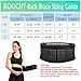 KOOCHY Lumbar Support Back Brace - Back Support Massage Belt with Self-Heating Magnetic Therapy - Helps Relieve Lower Back Pain and Stress(Black,L)