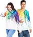 Raisevern Unisex 3D Printed Drawstring Pockets Hoodie Sweatshirts Plus Velvet, Large Melting Paint,2016 Style 01,Large