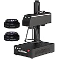 ComMarker B4 20W Fiber Laser Engraver Machine, LightBurn Compatible Laser Engraving with 2 Different Size Lens,2-in-1 Desktop and Handheld Fiber Laser Marking Machine for Jewelry,Sliver,Gold,Tumblers