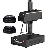 ComMarker B4 20W Fiber Laser Engraver,LightBurn Compatible Laser Engraving Machine with 2Lens,2-in-1 Desktop and Handheld Fiber Laser Marking Machine for Jewelry,Sliver,Gold