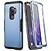 YOUMAKER Galaxy S9+ Plus Case, Rose Gold with Built-in Screen Protector Heavy Duty Protection Shockproof Slim Fit Full Body Case Cover for Samsung Galaxy S9 Plus 6.2 inch - Blue/Black