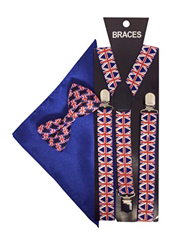 union jack bow tie and braces