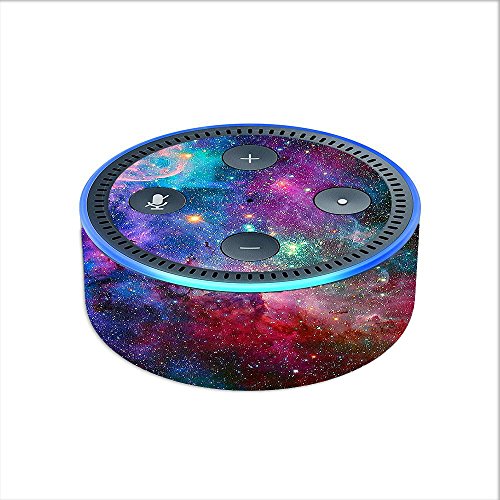 Skin-Decal-Vinyl-Wrap-for-Amazon-Echo-Dot-2-2nd-generation-Colorful-Space-Gasses