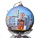 Art Studio Company Hand Painted Glass Christmas Ornament - Atlanta, Georgia Skyline