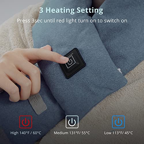 Heated Scarf, AKASO Neck Heating Pad for Neck Pain Relif, USB Heated