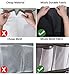 MISSLO Over The Door Organizer 24 Large Mesh Pockets for Shoes and Accessories (White)