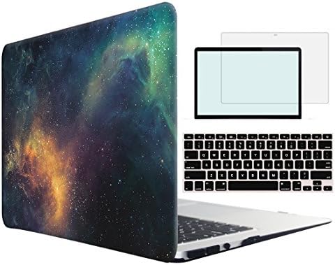 Tojia Macbook 12 inch Case,4 in 1 Galaxy Space Hard Shell with Keyboard Skin Screen Protector for 12 inch Macbook Model:A1534