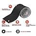 Cable Management Sleeves, ENVEL Neoprene Cord Organizer with Free Nylon for TV USB PC Computer Network Wires (118 inches) DIY by Yourself, Adjustable Black and White Reversible Wire Hider