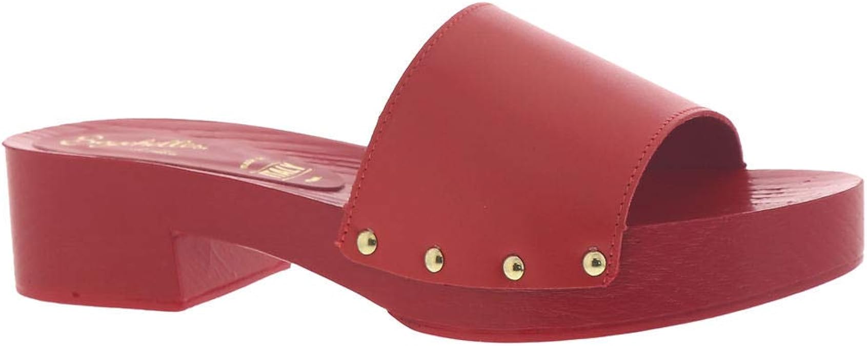 Amazon.com | Seychelles Women's Wood Platform Slide Heeled Sandal, Red, 9 | Heeled Sandals