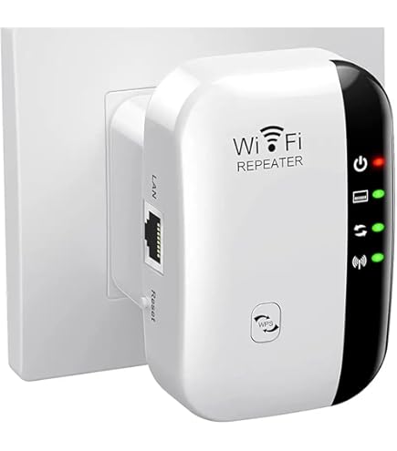 WiFi Extender With 6 Antennas - Up To 10000 Sq.ft Coverage, 1200Mbps Dual Band Signal Booster For Home