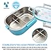 Leakproof Stainless Steel Thermal Bento Lunch Box-Divided Lunch Container & Insulated Bag:Eco Friendly Portable,Lightweight and Suitable for School, Work, Kids, Adults, Men, Women Green)