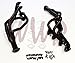 Black Coated Super Compeition Full Length Performance Race Racing Exhaust Header Manifold System Kit For 1965-1969 Ford/Mercury Country Sedan/Custom/Galaxie/LTD/Monterey/Wagon 390-428Ci