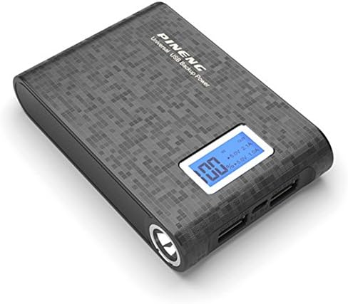 Original Pineng Portable Power Bank 10000mAh,Gentman External Dual USB Phone Charger Mobile Battery with Flashlight and LED Digital Display