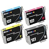 E-Z Ink (TM) Remanufactured Ink Cartridge Replacement For Epson 127 Extra High Yield (1 Black, 1 Cyan, 1 Magenta, 1 Yellow) 4 Pack T127120 T127220 T127320 T127420