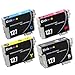 E-Z Ink (TM) Remanufactured Ink Cartridge Replacement For Epson 127 Extra High Yield (1 Black, 1 Cyan, 1 Magenta, 1 Yellow) 4 Pack T127120 T127220 T127320 T127420