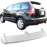 Roof Top Spoiler Fits 2007-2011 Honda CR-V CRV | OE Style ABS Unpainted Black Hatchback Boot Deck Lip Wing Other Color Available By IKON MOTORSPORTS | 2008 2009 2010